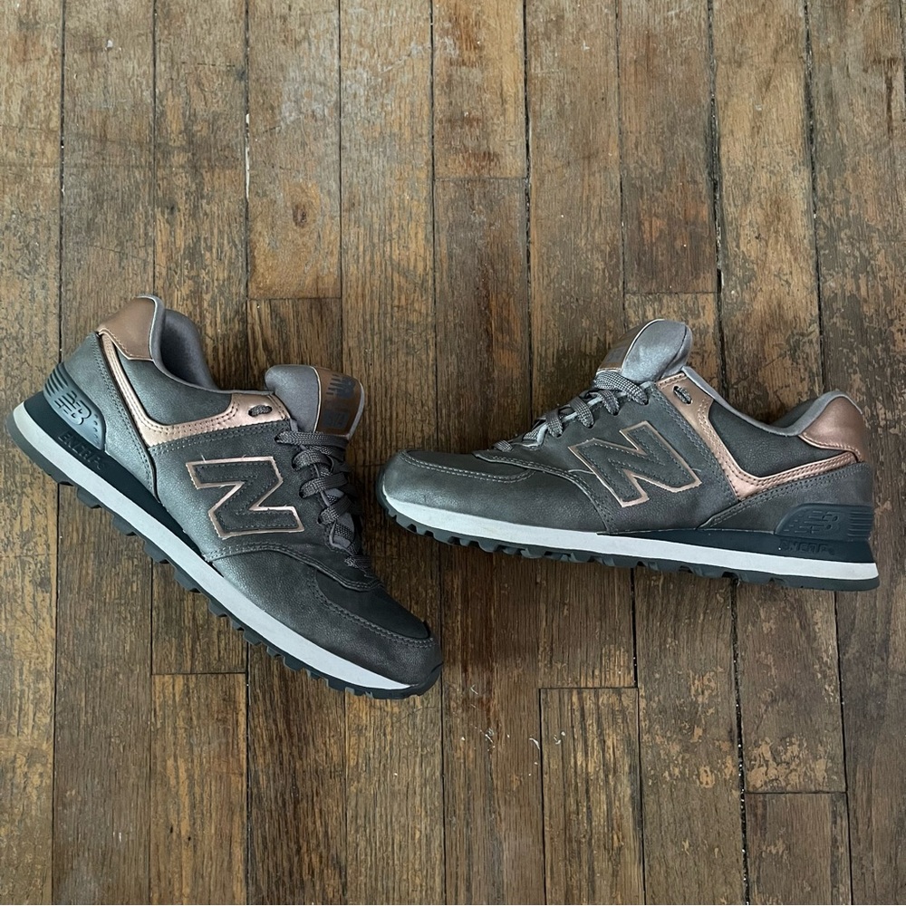 New Balance 574 Women’s Sneakers Rose Gold & Grey